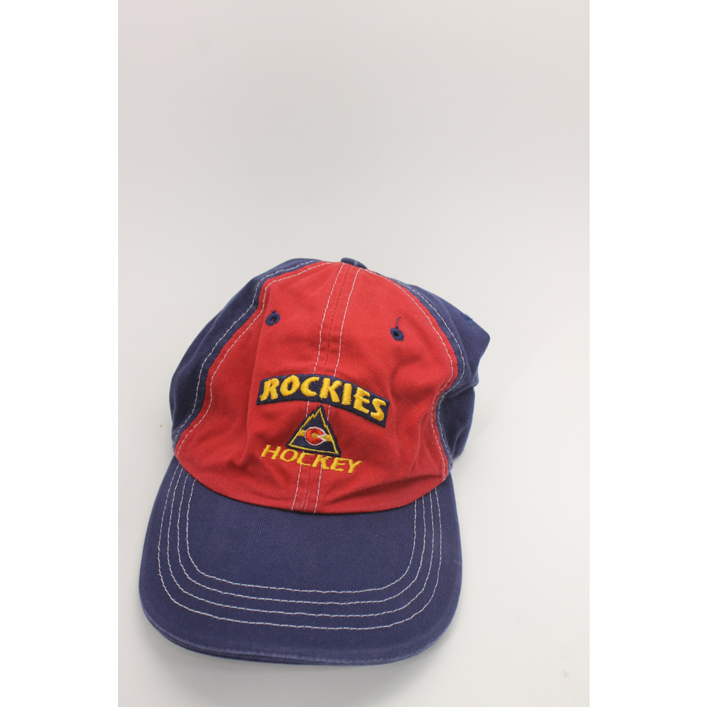 Colorado Rockies hockey color block 1976 Zephyr kids hat white top stitching